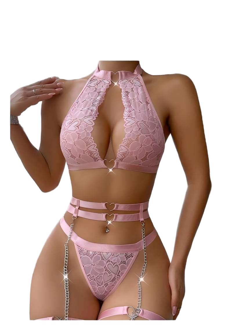 طقم لانجري مثير من الدانتيل بت - مراجعة Minimizer Bra Women وسعره