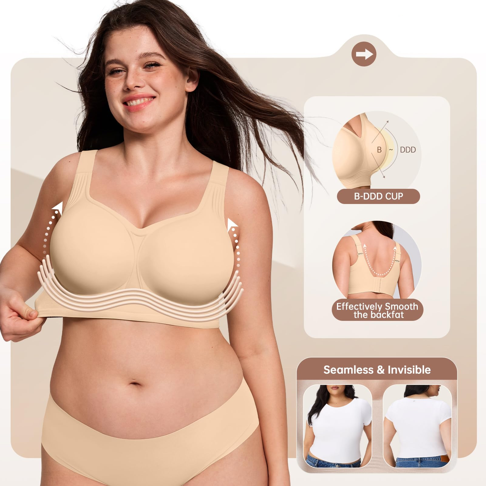 حمالة صدر نسائية لاسلكية بمقاس - مراجعة Full Coverage Bra وسعره