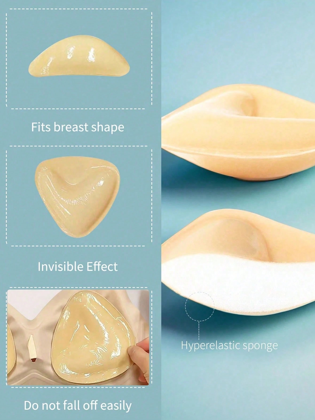 قطعتان من شريط رفع الصدر اللاص - مراجعة Strapless Bra Adhesive وسعره